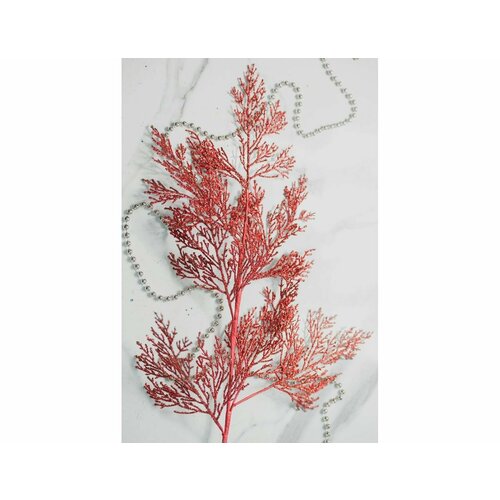 Искусственная ветка женеврийе полиэстер красная 84 см Christmas Deluxe 86728 1545₽