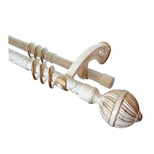 Дубрава Карниз двухрядный дубрава гладкий Золотой мрамор 1,6-3 м