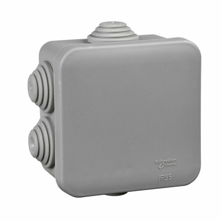 фото Коробка распред. 70х70х40мм P55 с гермоввод. со штрих-кодом Schneider Electric