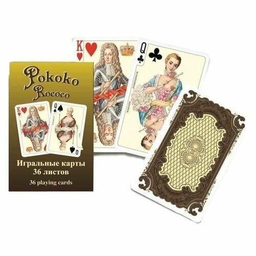 Карты игральные Piatnik rococo (Рококо) 36л Атласные игральные карты piatnik classic poker