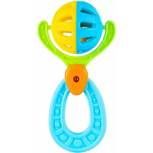 Погремушка-прорезыватель кнопа Юпитер 80018 Пластмастер погремушка прорезыватель цыпленок игрушка для малышей