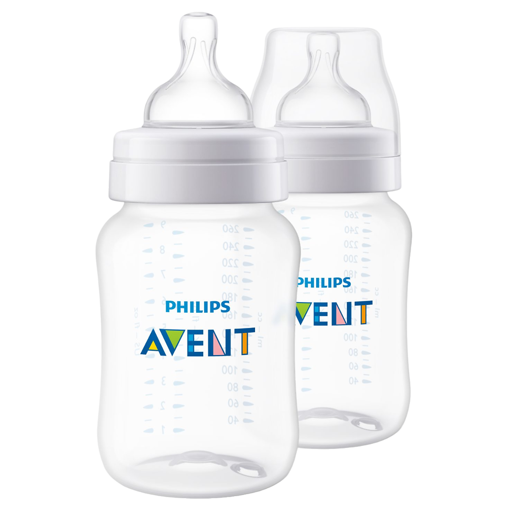 Philips Avent Бутылочка для кормления медленный поток Anti-colic 1+ SCY103/02 260 мл 2 шт