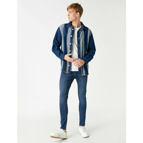 фото Джинсы koton, размер 32/32, синий