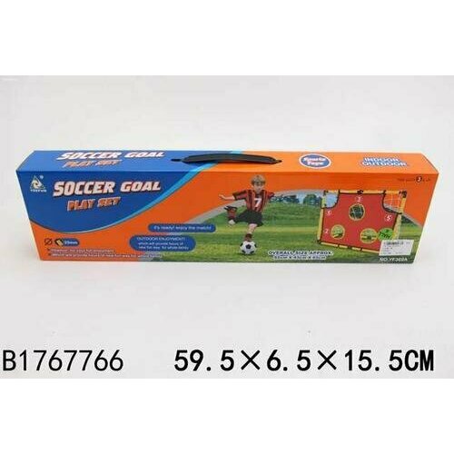 фото Спорт и отдых футбольные ворота-4 (82*43*65см, мяч, насос) (в коробке) (от 3 лет) 1767766, (рыжий ко рыжий кот