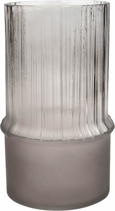 Декоративная ваза из комбинированного стекла, Д111 Ш111 В180, серый Ekg-4