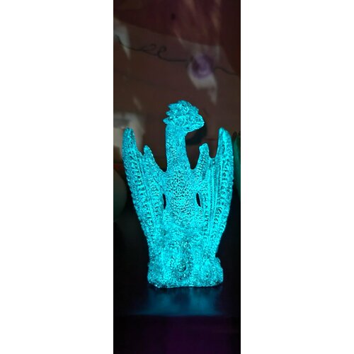 Статуэтка Дракон с фосфорным эффектом золото 768₽