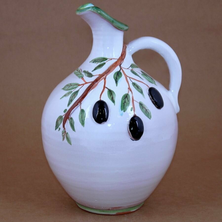 фото Кувшин грузинский 1,8 л + оливки (Майолика), глина, керамика, ручная работа
