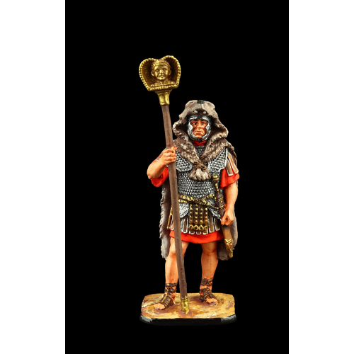 Оловянный солдатик SDS: Имагинифер римского легиона, I-II вв. н. э. оловянный солдатик sds карфагенский воин адирмахид iii ii вв до н э