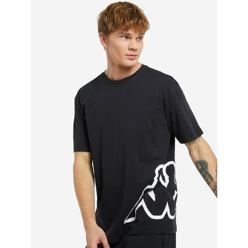 фото Футболка kappa, размер 48-50, черный