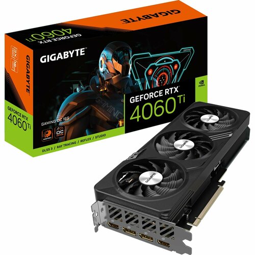 Видеокарта Gigabyte GeForce RTX 4060 Ti GAMING OC 16G Ret GV-N406TGAMING OC-16GD 6399000₽