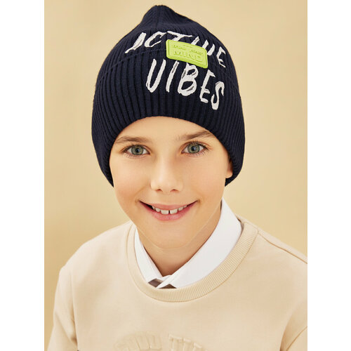 фото Шапка noble people, размер 52/54, синий