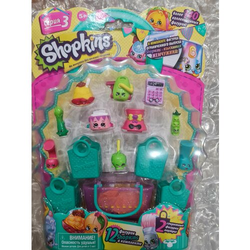 Набор 'Двенадцать Шопкинсов' с редкой aspara gus, серия 3, Shopkins, Moose