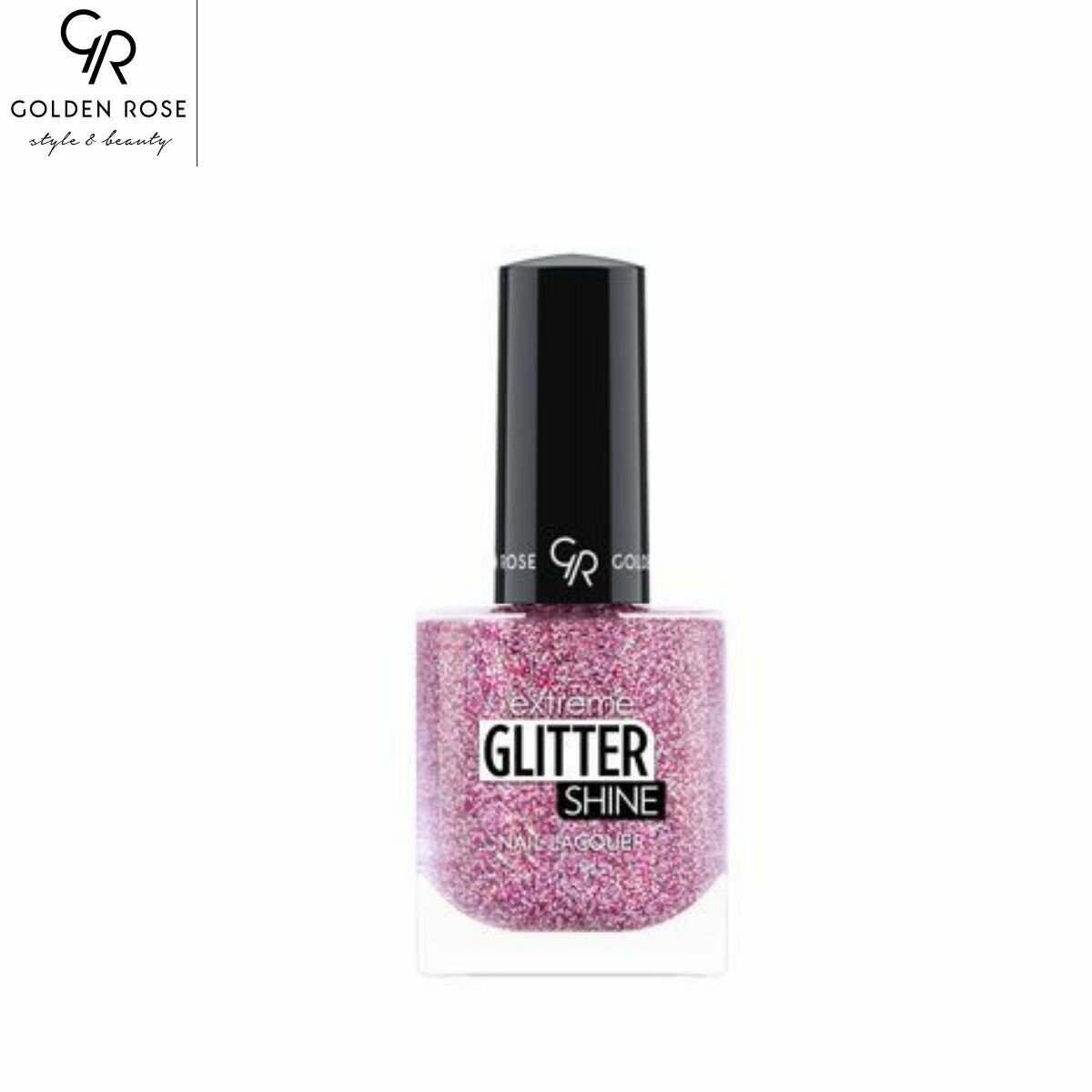 Лак для ногтей с эффектом геля Golden Rose extreme glitter shine nail lacquer 208