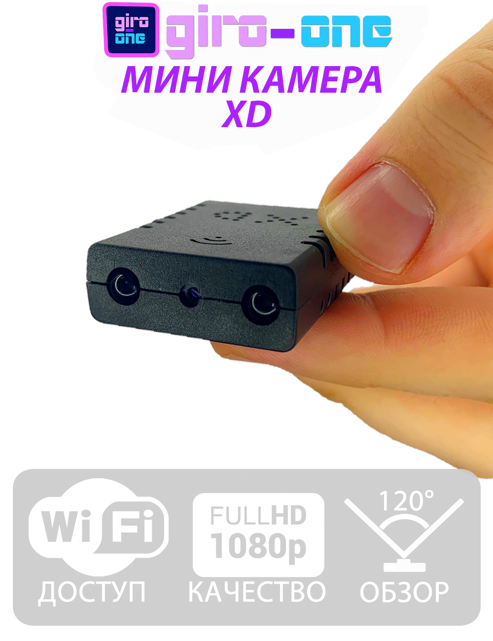 Миниатюрная камера Wi-Fi камера XD с возможностью работать 24/7