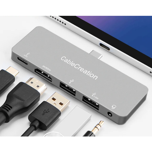 USB-концентратор CableCreation для iPad Pro USB Type-C HDMI 4K 60 Гц USB30 PD100W разъем 35 мм USB C док-адаптер для Macbook iPad 2020 HUAWEI 274500₽