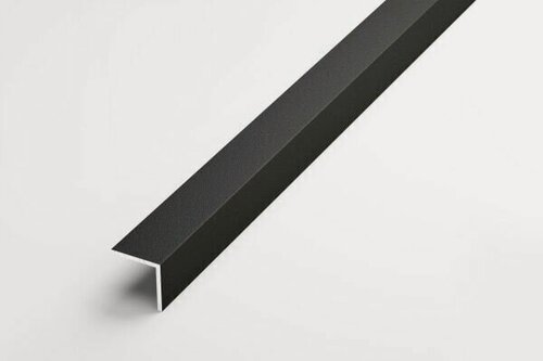 Изображение товара Уголок алюминиевый 20х20мм длина 2700мм, профиль угловой внешний Черный матовый