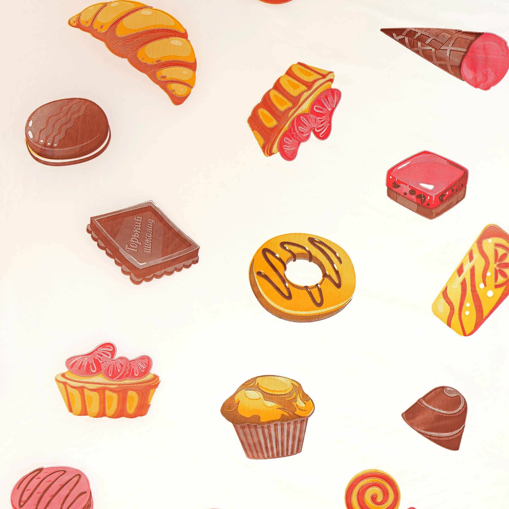 фото Скатерть Пикник Панкейки прямоугольная 120х160 см цвет разноцветный