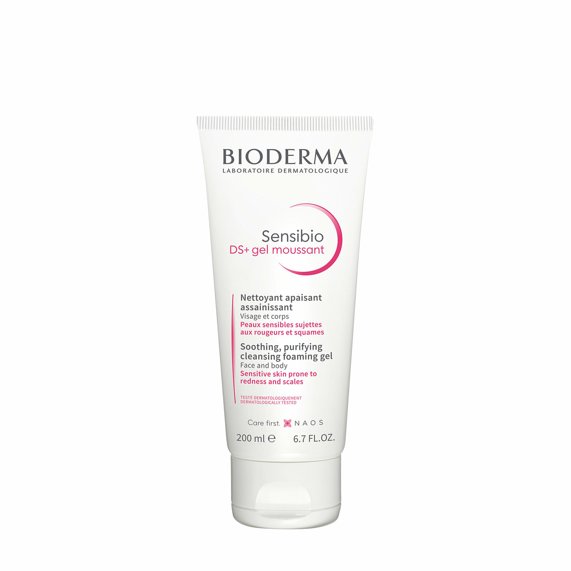 BIODERMA Очищающий гель для раздраженной кожи лица и тела Sensibio DS+ 200 мл