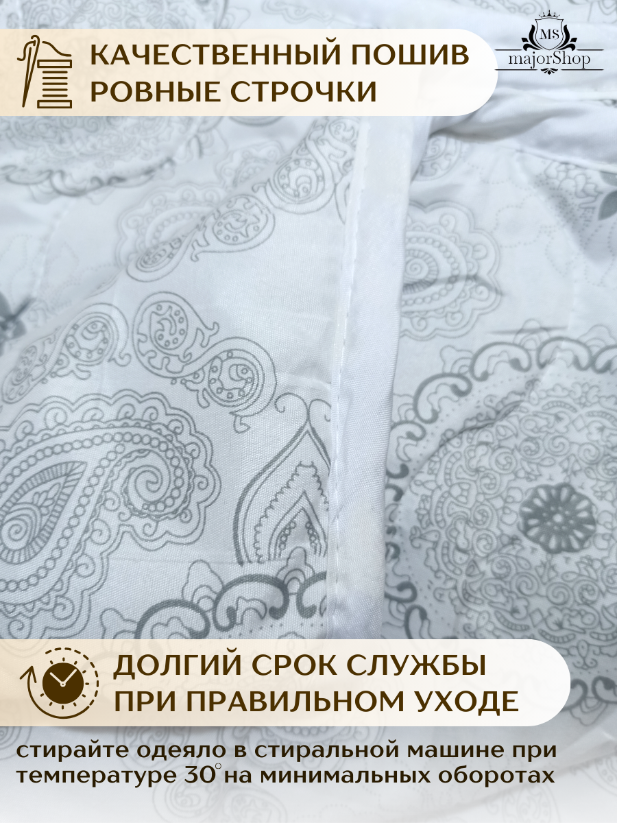 Двуспальное одеяло 175х205, Облегченное, Хлопок - фотография № 5