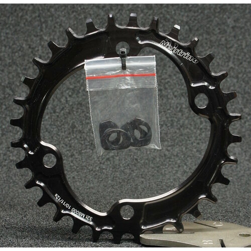 Передняя круглая звезда Neutrino Components Shimano M8000 32T черная