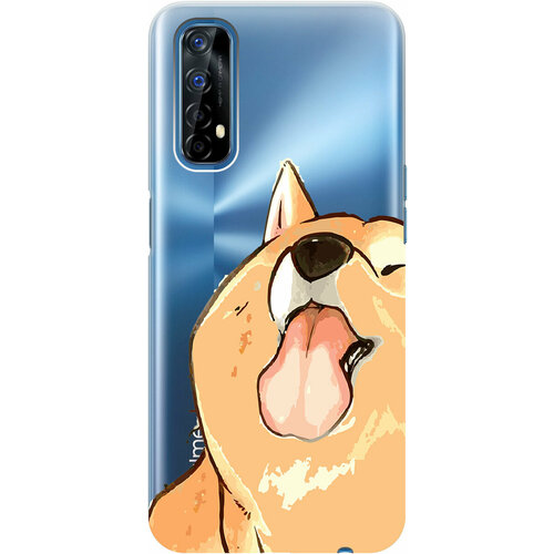 Силиконовый чехол на realme 7, Рилми 7 с 3D принтом Shiba прозрачный силиконовый чехол на realme 7 рилми 7 с 3d принтом princes прозрачный