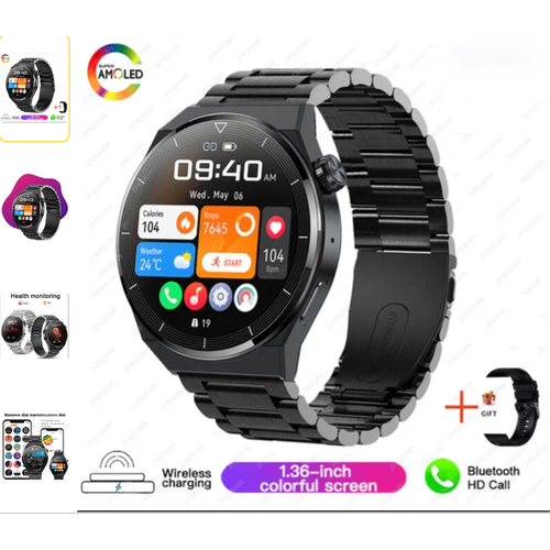 Умные часы Android GT5 -RX Max AMOLED HD экран 390х390 Bluetooth-вызов многофункциональные звонки SMS виджет JJD телефон в кармане Полное управление Vizion pro 345000₽