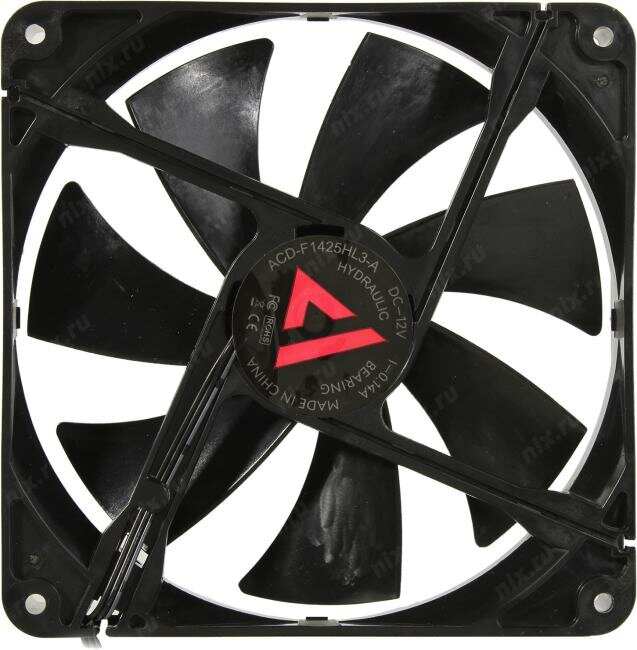 ACD-F1425HL3-A 140mm, 12V-0.14A, hydraulic, 1200rpm, 18.5dB, 45.6CFM, 3pin ,OEM {100} (замена ACD-F1425SL3-A), OEM {100} - фото №6