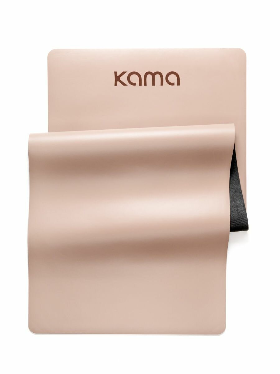 Коврик Nonslip для йоги и фитнеса Kama, полиуретан+каучук, розовый