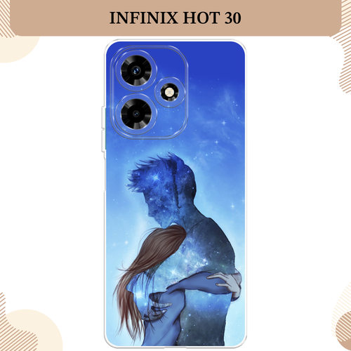 Силиконовый чехол Влюбленная пара небо на Infinix Hot 30 / Инфиникс Хот 30 силиконовый чехол влюбленная пара небо на honor 30 хонор 30