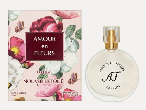 Изображение товара Духи Новая Заря Amour de Fleurs 30мл, в футляре, цветочный, фруктовый, женские