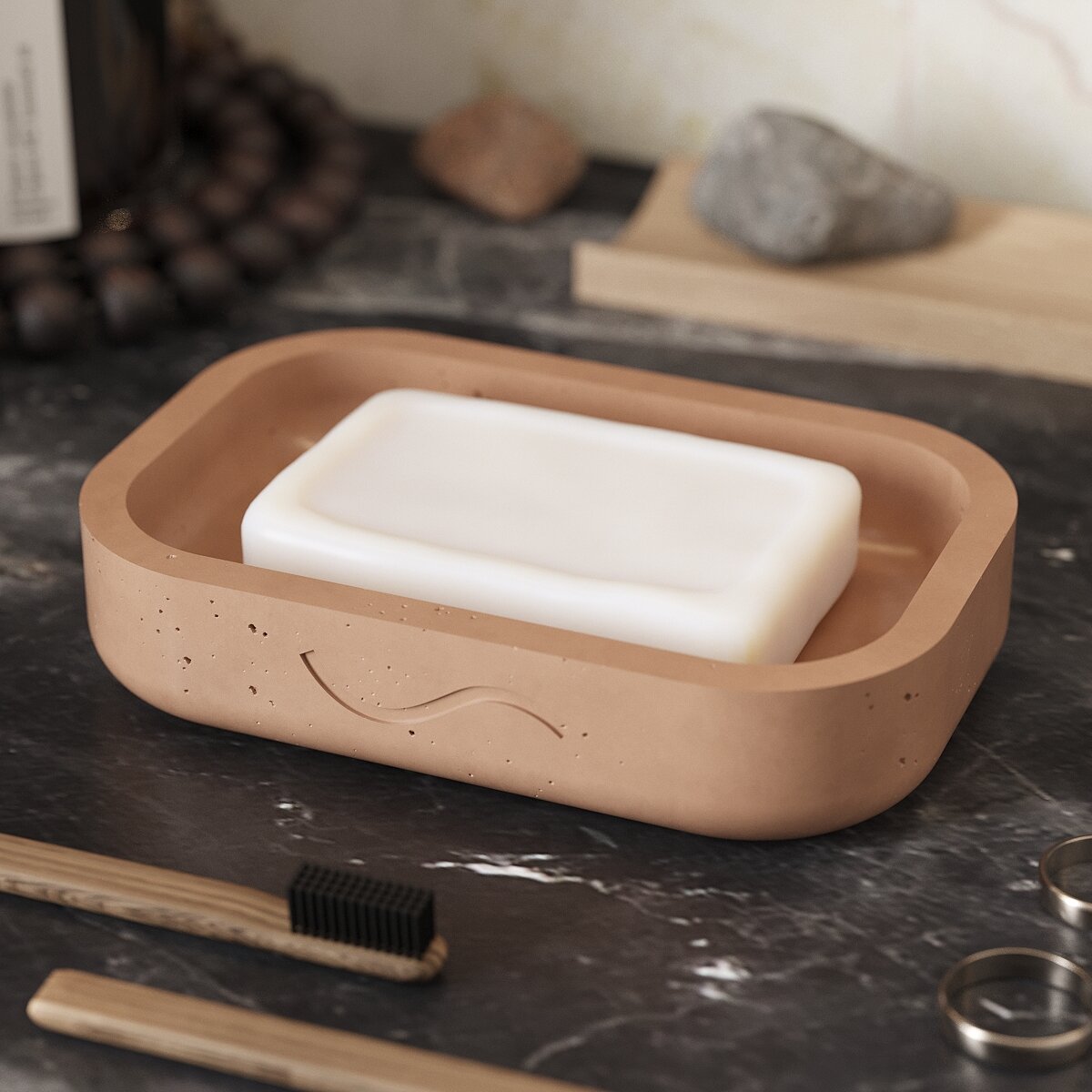 фото Мыльница Aura, бетон