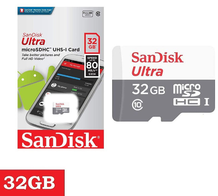 Карта памяти microSDXC UHS-I SANDISK Ultra Light 128 ГБ, 100 МБ/с, Class 10, , 1 шт. - фото №19