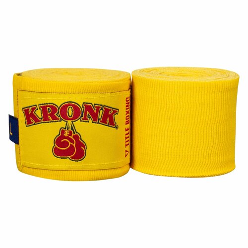 Бинты боксерские TITLE KRONK Boxing Gym Hand Wraps 4,3м, желтые бинты боксерские title classic mexican 180 hand wraps 2 0 4 5м