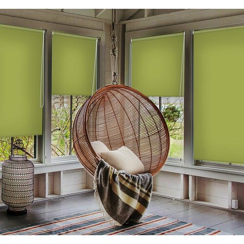 Рулонная штора Ready made Бинго зелёный 0,95*1,80