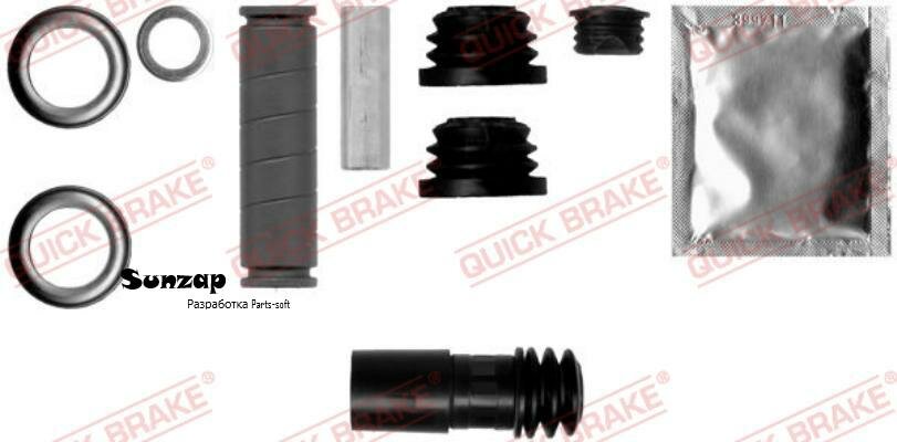 QUICK BRAKE 113-1359X Ремкомплект крепежа суппорта MERCEDES: Vito Bus (638) 96-03, Vito Box (638) 97-03 / PEUGEOT: 607 04-/ 01-04/ 00-, 605 89-99/ 91-99/ 89-99, 406 95-04/ 96-04