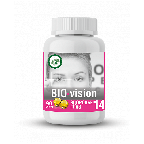 Витаминный комплекс Дом Кедра "BIO-vision" для здоровья глаз с ОМЕГА-3, 90 капсул