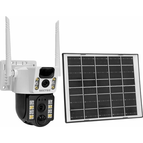 Уличная поворотная 4G PTZ камера видеонаблюдения 22МП с солнечной батареей STARVIS COLORVU IPPTZ2504K4GS App V380 Pro 12600₽