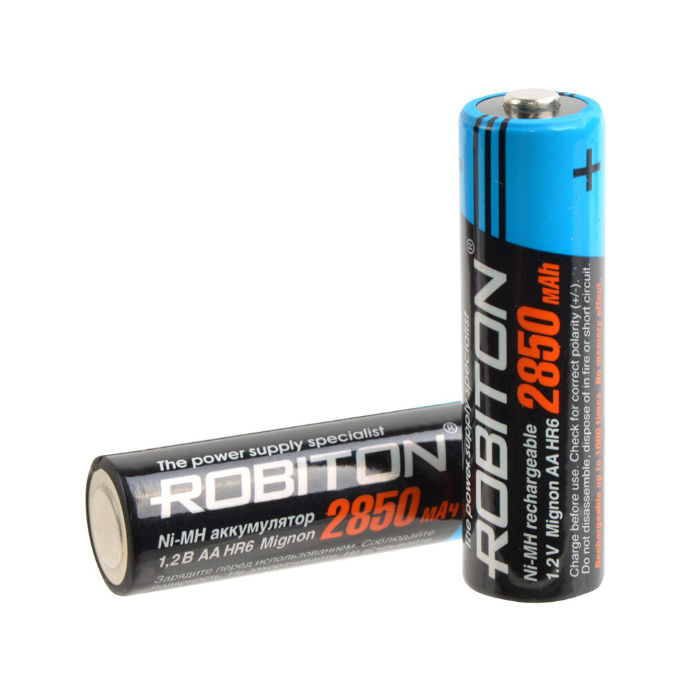 Аккумулятор AA - Robiton 2850 mAh 2850MHAA-4/box BL4 (4 штуки) MH2850AA