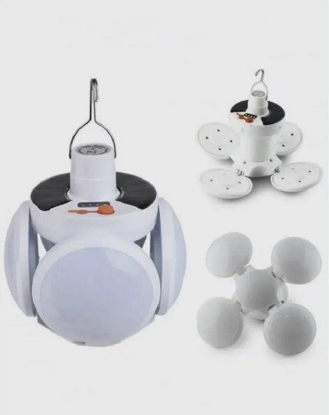 фото Фонарь для кемпинга (лампа) подвесной на солнечной батарее