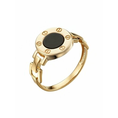 Кольцо помолвочное YA ZOLOTO желтое золото 585 проба эмаль размер 18 желтый 28060₽