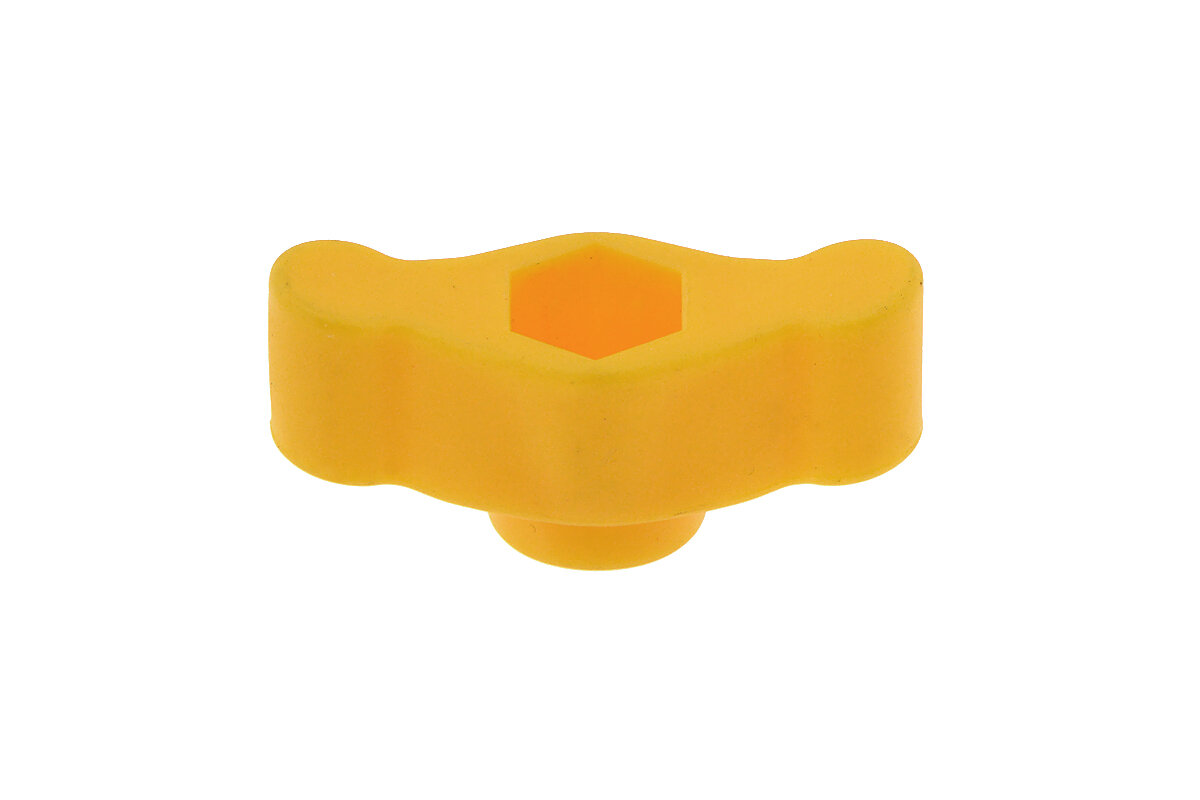 фото Корпус гайки крепления рабочих рукояток (пластик) для газонокосилки CHAMPION LM-5127 с 2019г. (после s/n 32061900449)