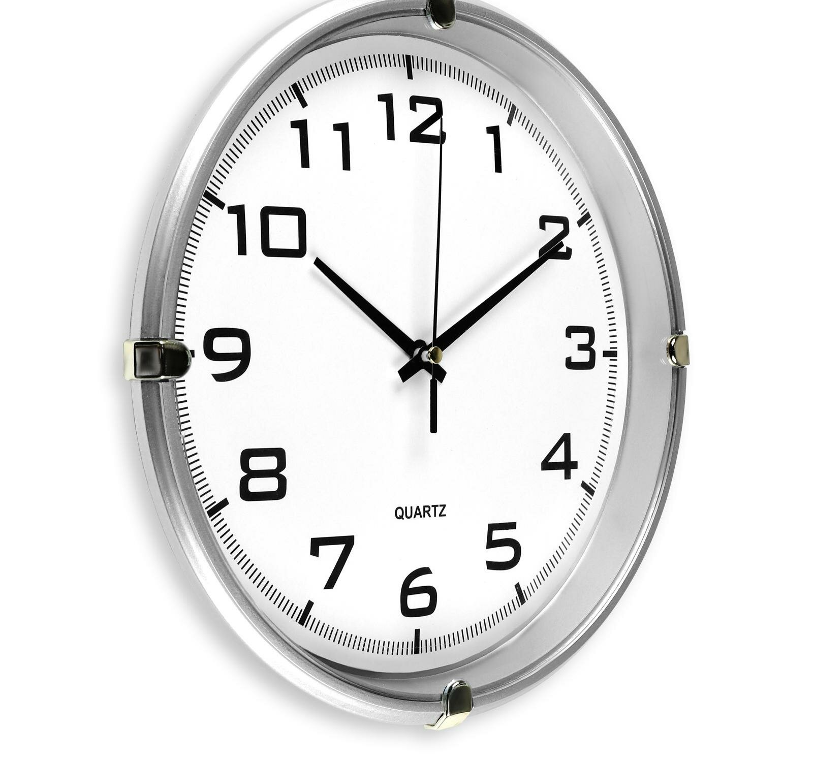Часы настенные, серия: Классика, "Модерн", d-24.5 см, серебро 2334897