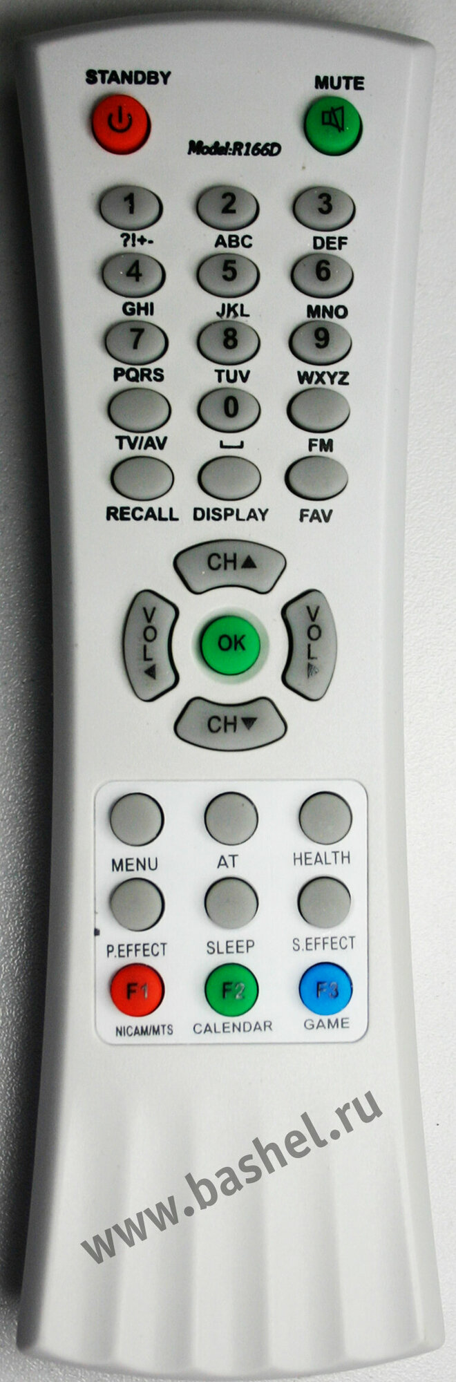 Thomson R-166D LCD TV, Пульт ДУ