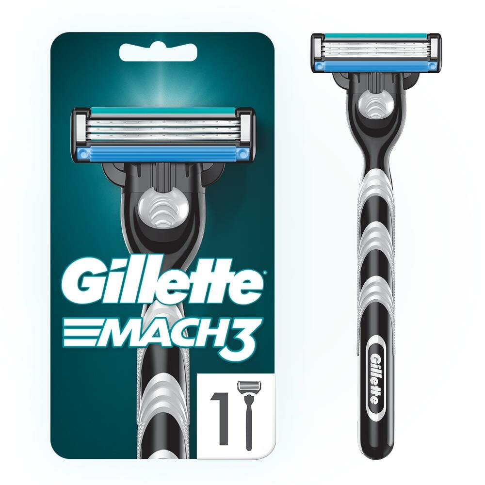 Многоразовый бритвенный станок Gillette Mach3 , 1 кассета