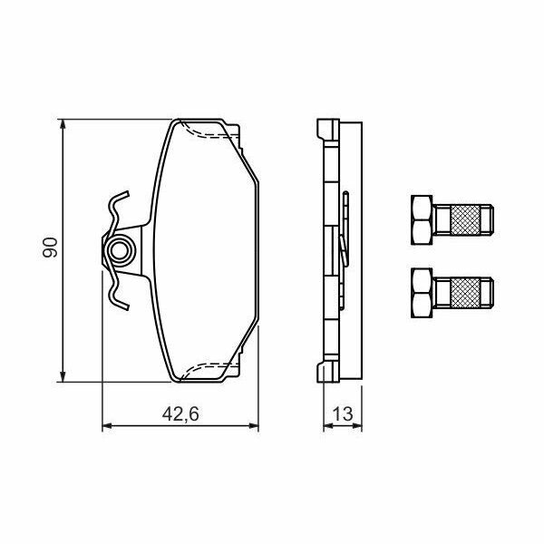 Тормозные колодки Bosch - фото №5