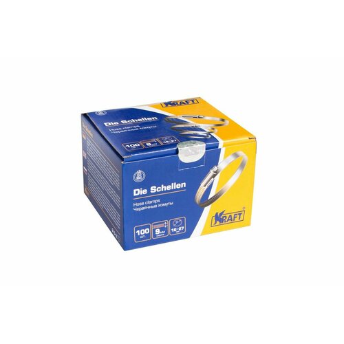 Хомут червячный 16-27мм KT880203 kraft 1шт