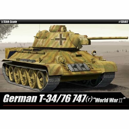 сборная модель trumpeter german jagdpanzer 38 t hetzer starr 05524 1 35 Academy сборная модель 13502 German T-34/76 747r 1:35