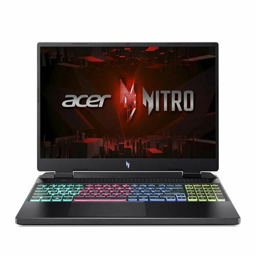 Ноутбук Acer Nitro 16 AN16-41-R5H9 NH QLKCD002 16 IPS AMD Ryzen 5 7640HS 43ГГц 6-ядербез OCblack 13013900₽