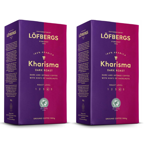 Кофе молотый Lofbergs Kharisma, 500 гр, 2 уп