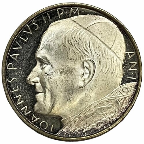 Ватикан 500 лир 1979 г. (MCMLXXIX) (Лот №2) клуб нумизмат монета 5 евро ватикана 2002 года серебро иоанн павел ii
